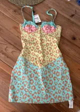 Tezenis Sukienka w panterkę kolorowa – Detal