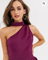 Burgundowa sukienka Little Mistress S – Detal