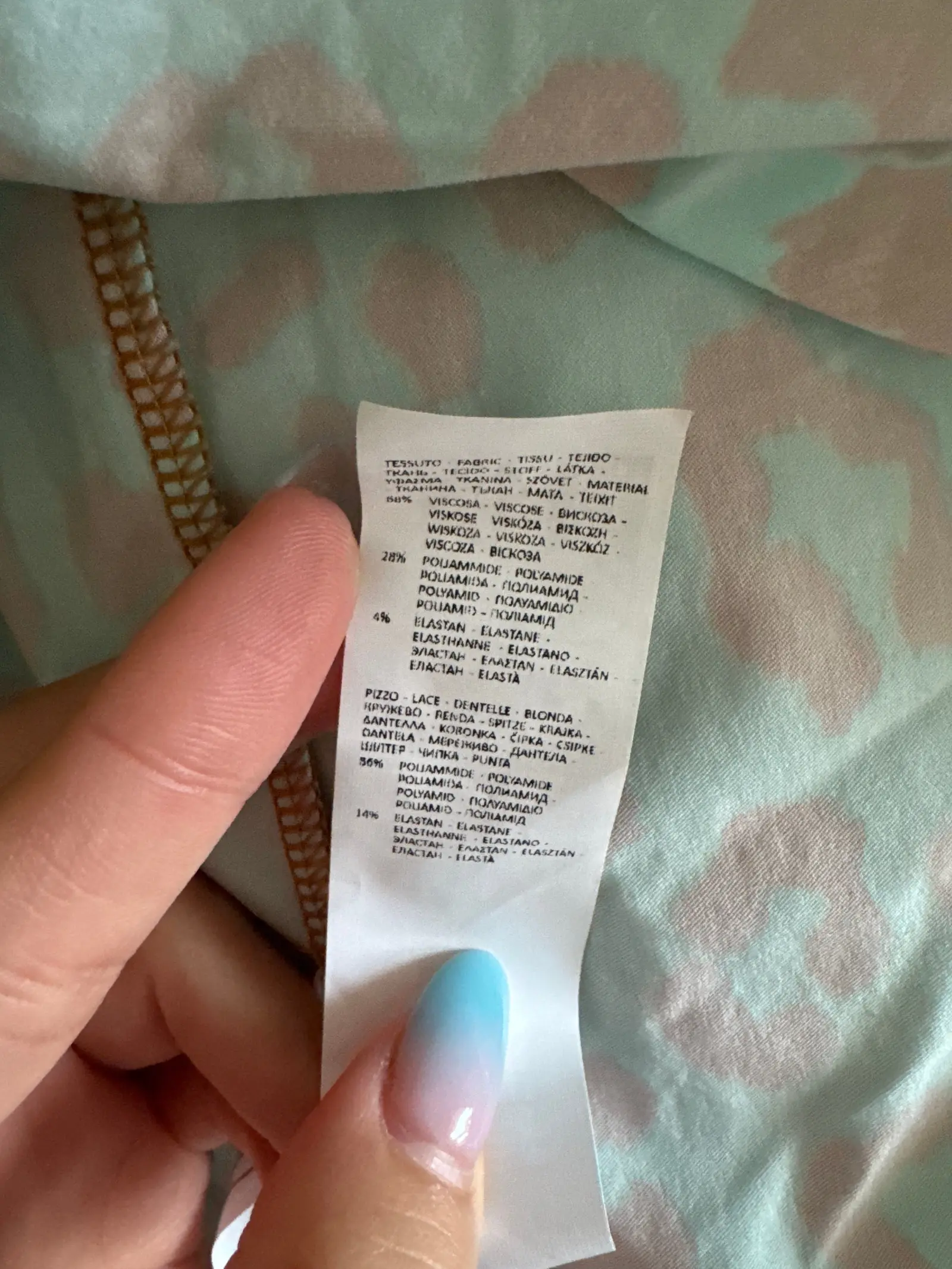 Tezenis Sukienka w panterkę kolorowa – Detal